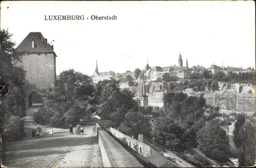Ak Luxemburg Luxembourg, Oberstadt