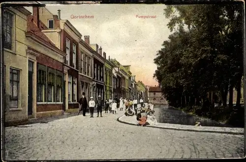 Ak Gorinchem Südholland Niederlande, Pompstraat