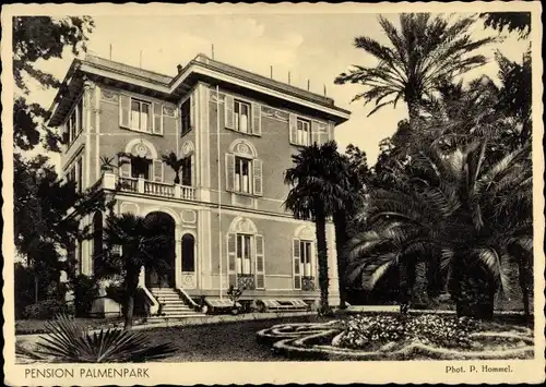 Ak Nervi Genova Genua Liguria, Pension Palmenpark