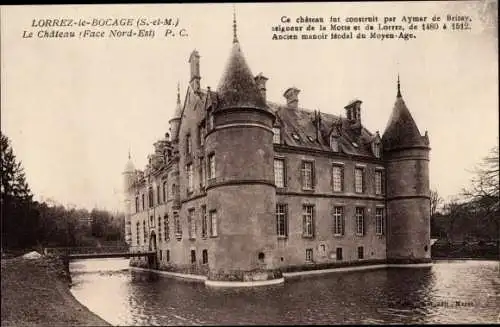 Ak Lorrez le Bocage Seine et Marne, Le Chateau