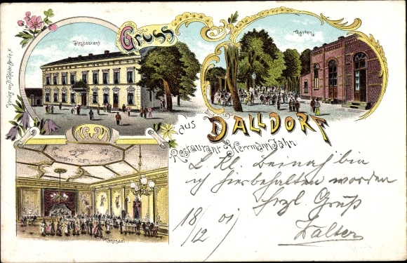 Litho Dalldorf Berlin Wittenau, Restaurant, Garten