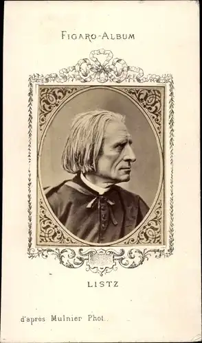 CdV Komponist Franz Liszt, Liszt Ferencz, Figaro Album