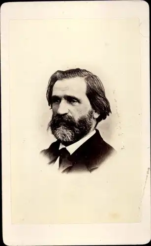 CdV Italienischer Komponist Giuseppe Fortunino Francesco Verdi, Portrait