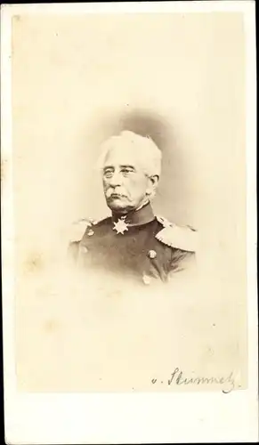 CdV Generalfeldmarschall Karl Friedrich von Steinmetz, Portrait, Uniform, Orden