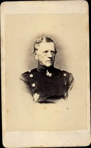 CdV Generalfeldmarschall Helmuth Karl Bernhard von Moltke, Portrait, Uniform, Orden