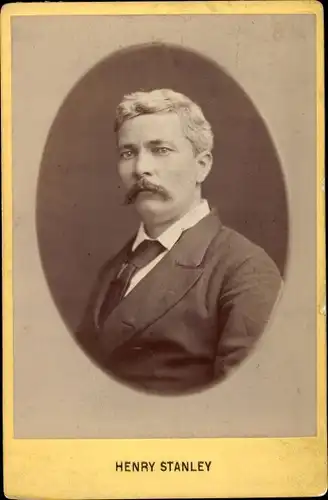 Kabinettfoto Britischer Afrikaforscher Henry Morton Stanley, Portrait