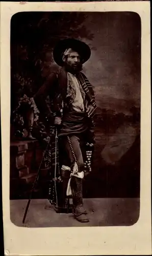 CdV Zigeunerfürst Alhambra, Portrait