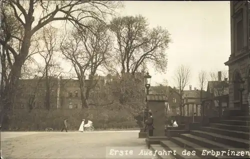 Foto Ak Erste Ausfahrt des Erbprinzen von Braunschweig u. Lüneburg, Viktoria Luise