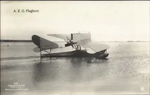 Ak AEG Flugboot, Wasserflugzeug