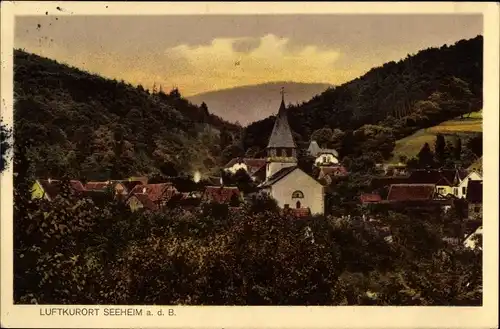 Ak Seeheim Jugenheim an der Bergstraße, Teilansicht