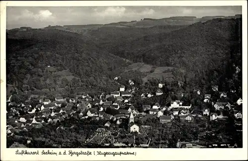 Ak Seeheim Jugenheim an der Bergstraße, Fliegeraufnahme vom Ort