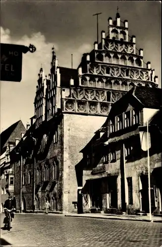 Ak Neustadt an der Orla, Blick zum Rathaus