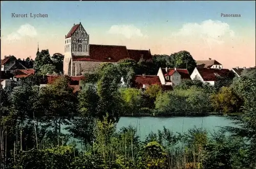 Ak Lychen in der Uckermark, Panorama