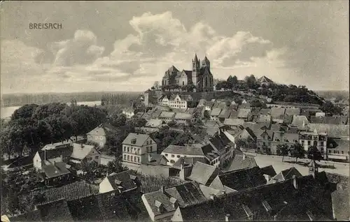 Ak Breisach am Oberrhein, Teilansicht