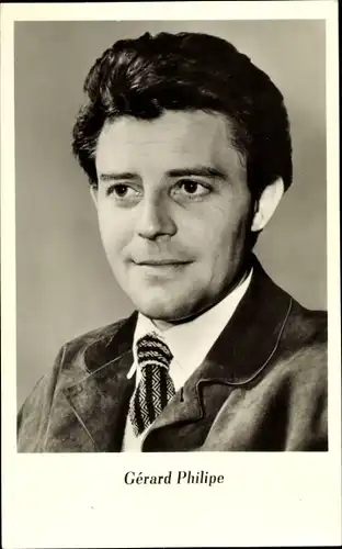 Ak Schauspieler Gerard Philippe, Portrait
