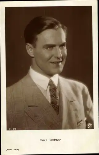 Ak Schauspieler Paul Richter, Anzug, Portrait