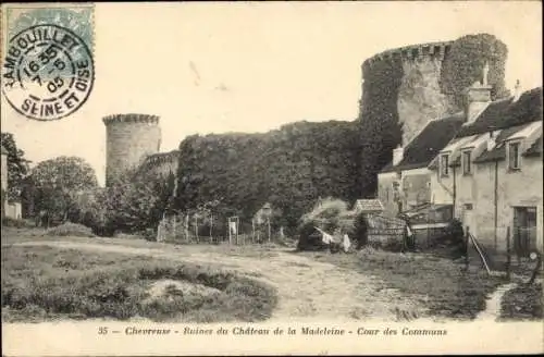 Ak Chevreuse Yvelines, Ruines du Chateau de la Madeleine