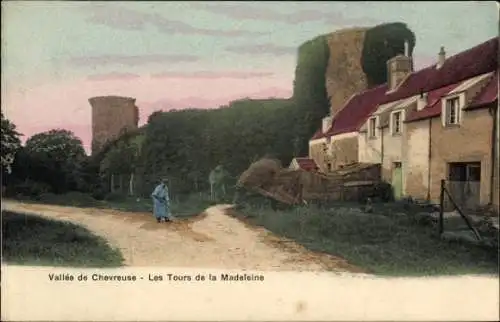 Ak Chevreuse Yvelines, Les Tours de la Madeleine