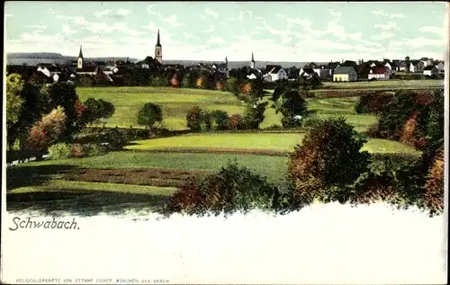 Ak Schwabach in Mittelfranken Bayern, Panorama