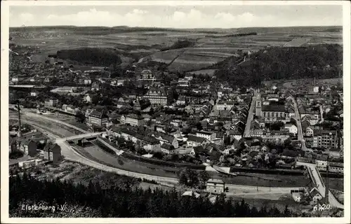 Ak Elsterberg im Vogtland, Gesamtansicht