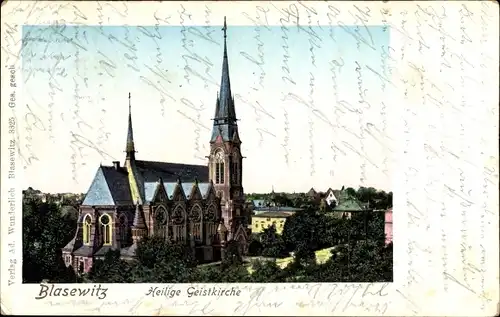 Golden Windows Leuchtfenster Ak Dresden Blasewitz, Heilige Geistkirche