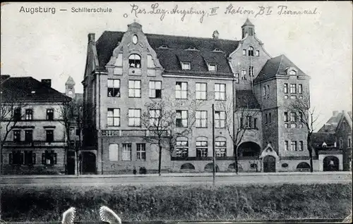 Ak Augsburg in Schwaben, Schillerschule