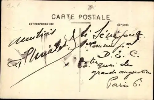 Ak Chauny Aisne, La Poste