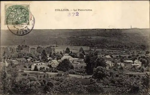 Ak Colligis Aisne, Le Panorama