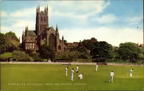 Ak Worcester West Midlands England, Cricket Ground, Cathedral
