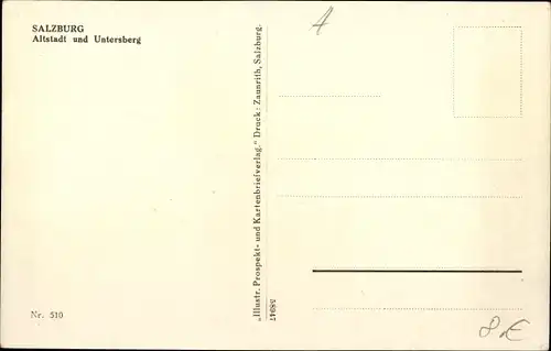 Ak Salzburg in Österreich, Altstadt, Untersberg