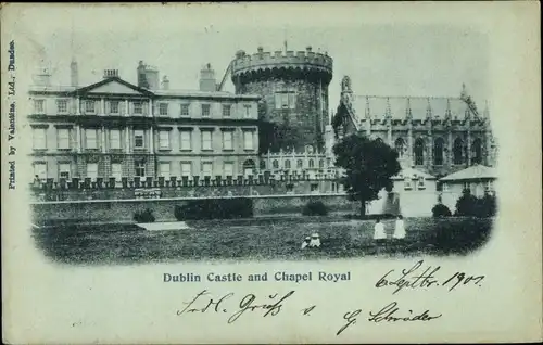 Ak Dublin Irland, Castle, Chapel Royal