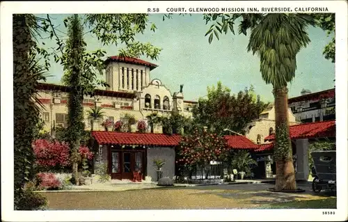 Ak Riverside Kalifornien USA, Glenwood Mission Inn, Court