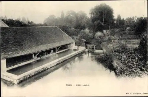 Ak Gretz Seine et Marne, Vieux Lavoir