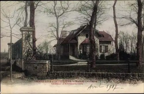 Ak Gretz Armainvilliers Seine et Marne, Chateau d'Armainvilliers, Maison de Garde