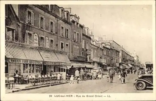 Ak Luc sur Mer Calvados, Rue du Grand Orient