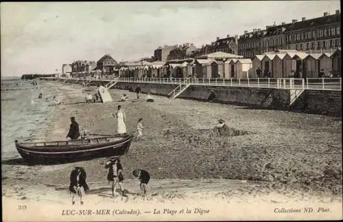 Ak Luc sur Mer Calvados, La Plage, La Digue