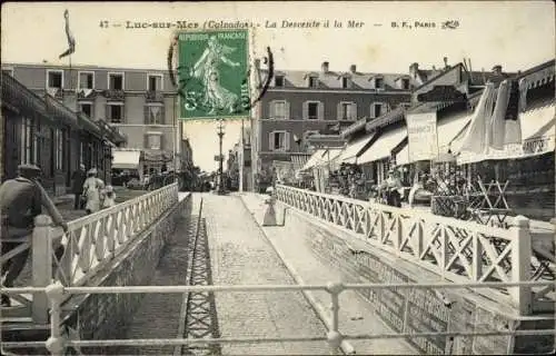 Ak Luc sur Mer Calvados, La Descente a la Mer