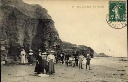 Ak Luc sur Mer Calvados, Les Falaises