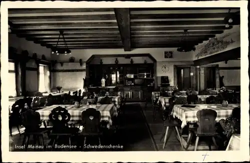 Ak Insel Mainau im Bodensee, Schwedenschenke