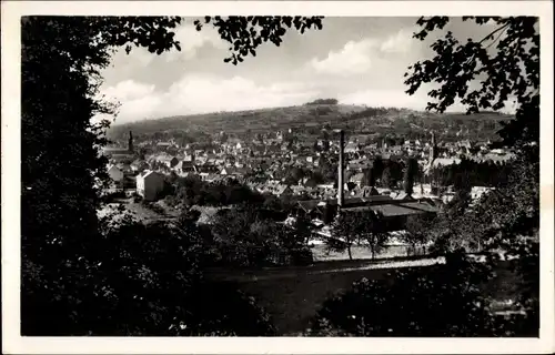 Ak Lahr im Schwarzwald Baden, Durchblick zum Ort