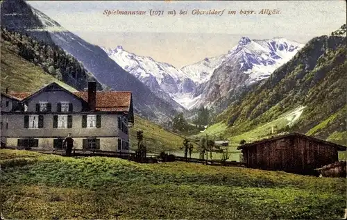 Ak Oberstdorf im Oberallgäu, Spielmannsau
