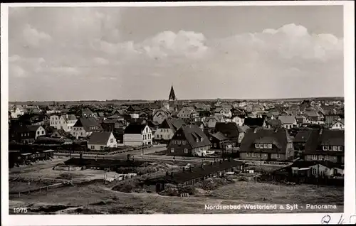 Ak Westerland auf Sylt, Panorama