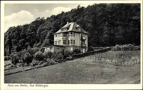 Ak Bad Wildungen in Nordhessen, Haus am Walde