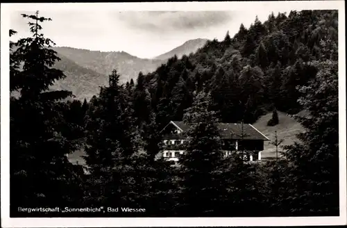 Ak Bad Wiessee in Oberbayern, Bergwirtschaft Sonnenbichl