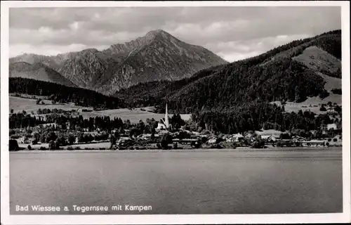 Ak Bad Wiessee in Oberbayern, Gesamtansicht, Kampen