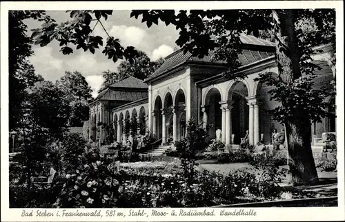 Ak Bad Steben im Frankenwald, Wandelhalle