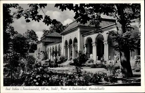 Ak Bad Steben im Frankenwald, Wandelhalle