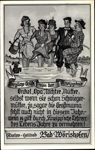 Ak Bad Wörishofen im Unterallgäu, Kneippkur