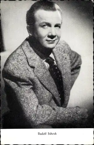 Ak Schauspieler Rudolf Schock, Portrait im Anzug