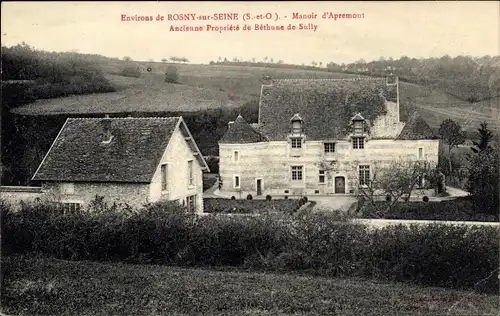 Ak Rosny sur Seine Yvelines, Manoir d'Apremont, Ancienne Propriete